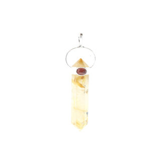 Rutilated Quartz Double Terminated Cabochon - 925 Silver Pendant from The Rock Space