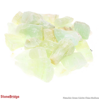 Calcite Pistachio Green Chips - Medium from The Rock Space