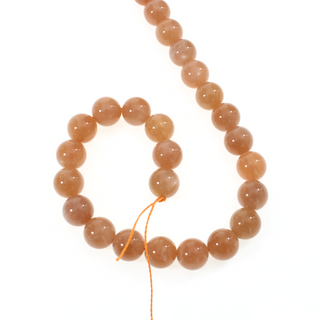 Sunstone - Round Strand 7" - 8mm from The Rock Space