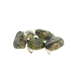 Serpentine Tumbled Pendants - 5 Pack from The Rock Space