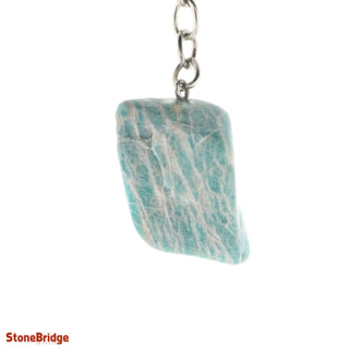 Keychain - Amazonite Tumbled from The Rock Space