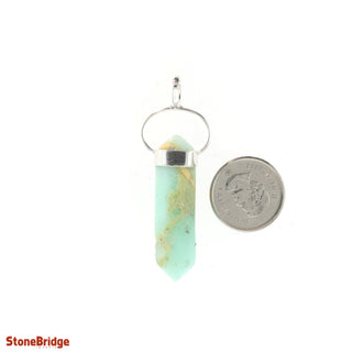 Chrysoprase Double Terminated - 925 Silver Pendant from The Rock Space