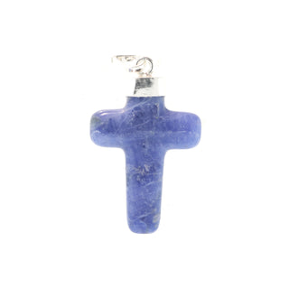 Sodalite Cross - 925 Silver Pendant from The Rock Space