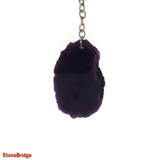 Keychain - Agate Slice from The Rock Space