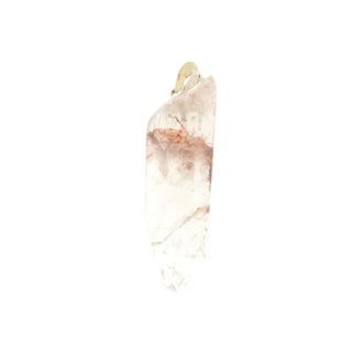 Quartz with Hematite Polished Point Pendant from The Rock Space