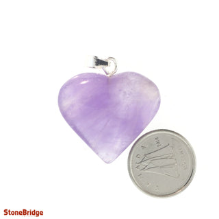 Amethyst Heart - 925 Silver Pendant from The Rock Space