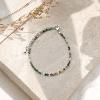Indian Agate Bracelet - 2-3mm from Stonebridge Imports