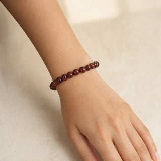 Brecciated Jasper Round Bracelet - 8mm from Stonebridge Imports