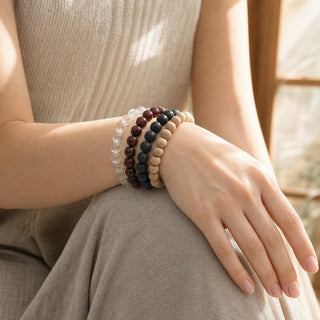 Brecciated Jasper Round Bracelet - 8mm from Stonebridge Imports