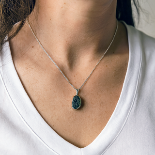 Moldavite Pendant - Sterling Silver from Stonebridge Imports