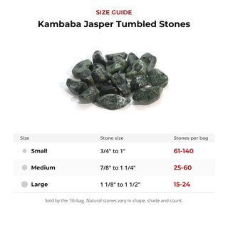 Kambaba Jasper Tumbled Stones from The Rock Space