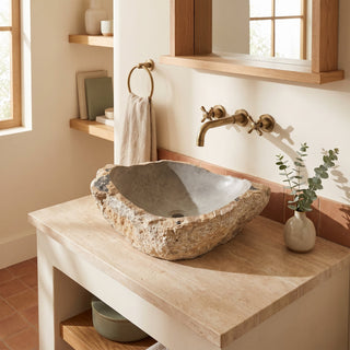 Soapstone Sink Unique #3 - 19" Wide from Stonebridge Imports