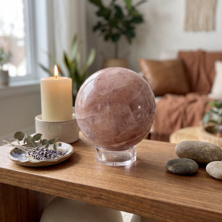 Hematoid Quartz Sphere Unique #2 - 3 3/8" from Stonebridge Imports