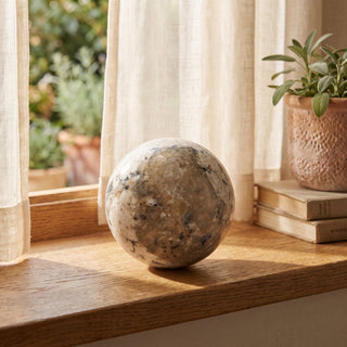 Dendritic Opal Sphere Unique #7- 4 1/8" from Stonebridge Imports
