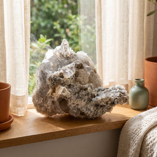 Inclusion Elestial Quartz Cluster U#6 - 1.3kg from Stonebridge Imports