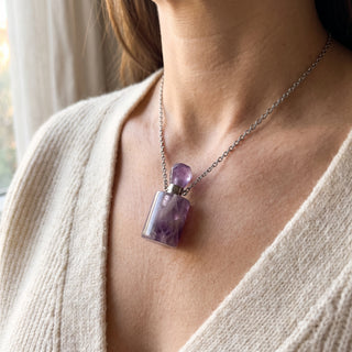 Amethyst Perfume Necklace from Stonebridge Imports