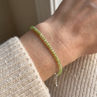 Peridot Bracelet - 2-3mm from Stonebridge Imports