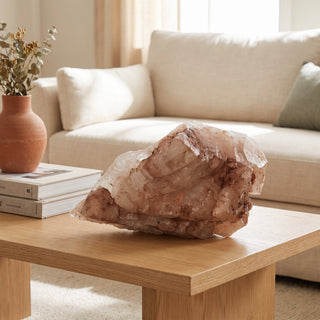 Pink Elestial Quartz U#8 - 17 3/4" from Stonebridge Imports