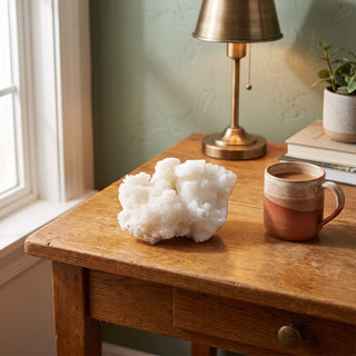 White Calcite Cluster U#14 from The Rock Space