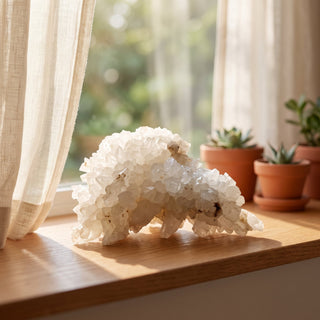 White Calcite Cluster U#06 from The Rock Space