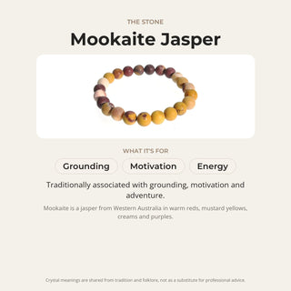 Mookaite Jasper Bead Bracelet from The Rock Space