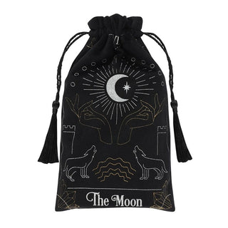 The Moon Tarot Card Drawstring Pouch    from The Rock Space