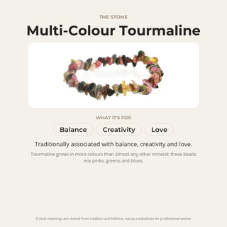Multi Colour Tourmaline Chip Bracelet from Stonebridge Imports