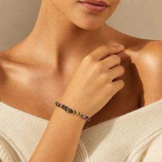 Multi Colour Tourmaline Chip Bracelet from Stonebridge Imports