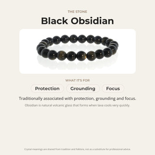Obsidian Bead Bracelet from Stonebridge Imports