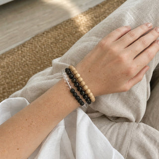 Obsidian Bead Bracelet from Stonebridge Imports