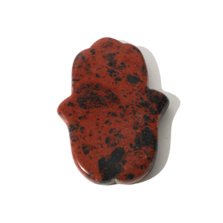 Mahogany Obsidian Hamsa Hand Carving from The Rock Space