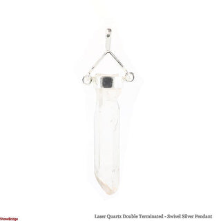 Laser Quartz - Swivel Silver Pendant    from Stonebridge Imports
