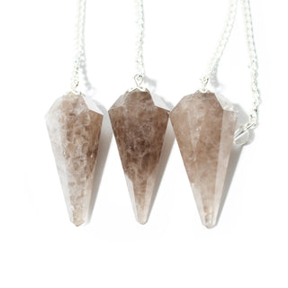 Smoky Quartz Pendulum 6 Facet & Bead - 3 Pack from Stonebridge Imports