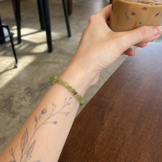Peridot Chip Bracelet from The Rock Space