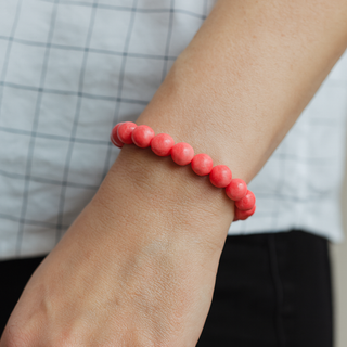 Pink Coral Bead Bracelet from Stonebridge Imports
