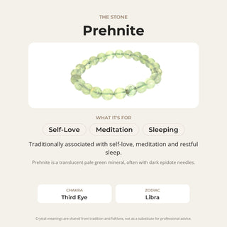 Prehnite Bead Bracelet from The Rock Space