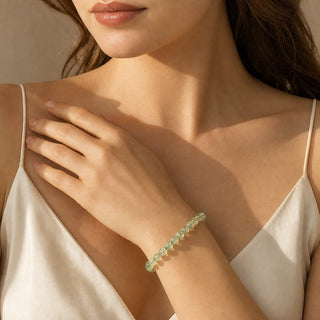 Prehnite Bead Bracelet from The Rock Space
