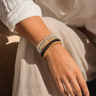Prehnite Bead Bracelet from The Rock Space