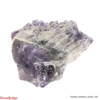 Amethyst Elestial Quartz Cluster U#20" - 7 3/4" from The Rock Space