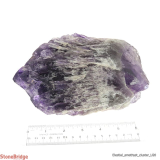 Amethyst Elestial Quartz Cluster U#20" - 7 3/4" from The Rock Space