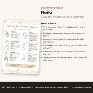 QuickStudy Guide 2.0 - Reiki (PDF File) from The Rock Space