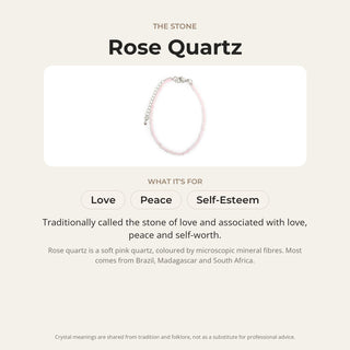 Rose Quartz Bracelet - 2-3mm from Stonebridge Imports
