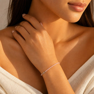 Rose Quartz Bracelet - 2-3mm from Stonebridge Imports