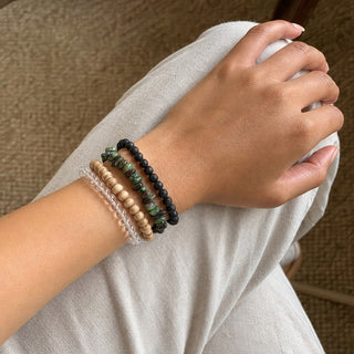 Ruby Zoisite Chip Bracelet from The Rock Space