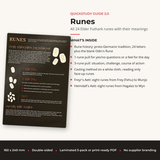 QuickStudy Guide 2.0 - Runes (PDF File) from Stonebridge Imports