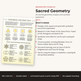 QuickStudy Guide 2.0 - Sacred Geometry (PDF File) from The Rock Space