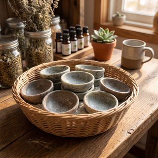 Soapstone Dish - Oil Diffuser from The Rock Space