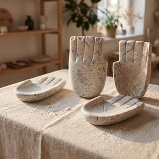 Soapstone Hand Dish Sculpture from Stonebridge Imports