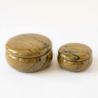 Soapstone Trinket Box - 4" Wide from The Rock Space