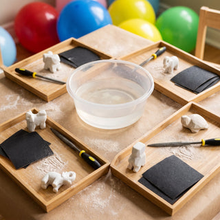 Beginner Animal Carving Kit - a carving party table